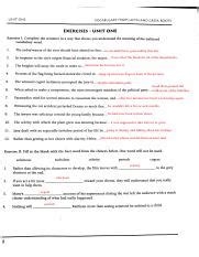 Latin Greek Roots Unit 11 Answer Key Doc