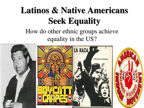 Latinos And Native Americans Seek Equality Answers Doc