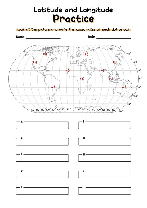 Latitude And Longitude Answer PDF