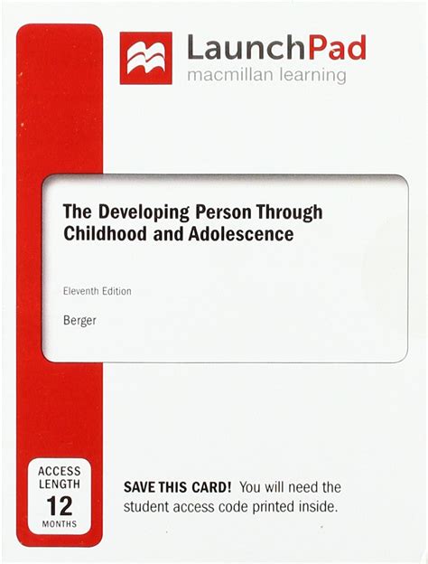 LaunchPad for Developing Person Through Childhood and Adolescence Twelve Months Access Epub