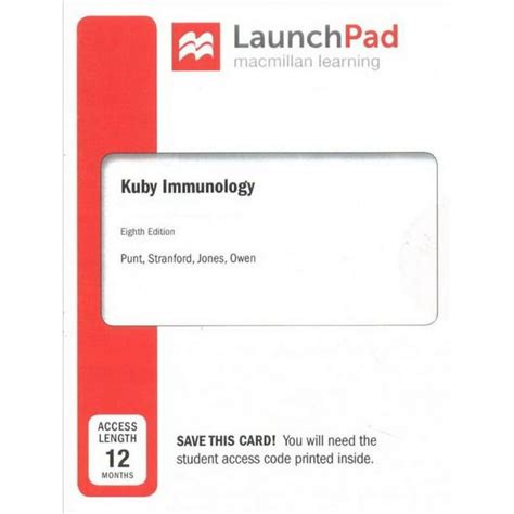 LaunchPad for Kuby Immunology Twelve Months Access Kindle Editon