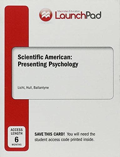 LaunchPad for Scientific American Presenting Psychology Six Month Access Doc