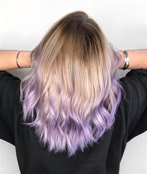 Lavender ombre hair: