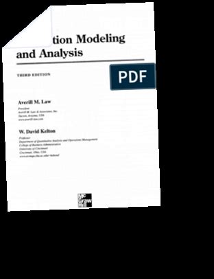 Law And Kelton Simulation Modeling And Analysis Pdf Download PDF