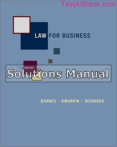 Law For Business 11th Edition Solution Manual Doc