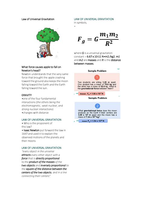 Law Of Universal Gravitation Additional Exercises Answers Epub