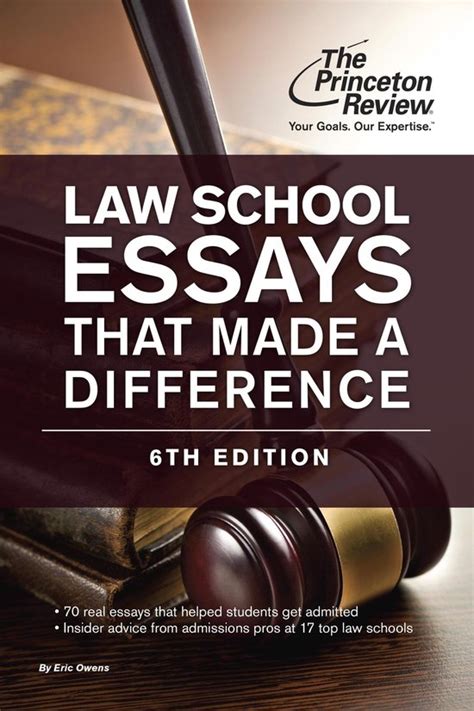 Law School Essays That Made a Difference 6th Edition Graduate School Admissions Guides PDF