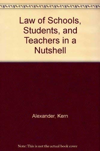 Law Schools Students Teachers Nutshell Kindle Editon