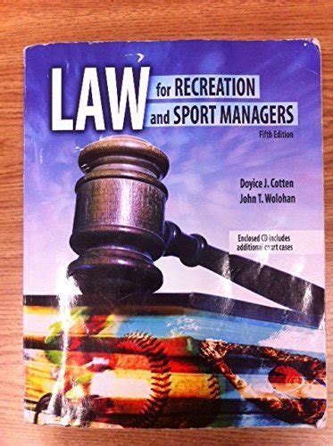 Law for Recreation and Sport Managers Doc