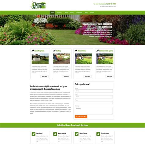Lawn Care Website Template