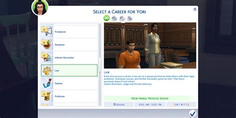 Lawyer Career Sims 4