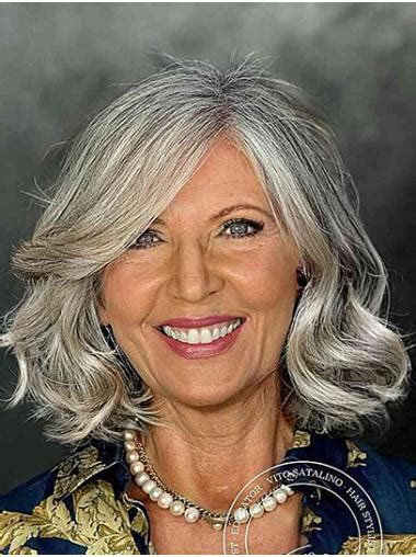 Layered 12" Wavy Chin Length Grey Lace Front Wigs: The Ultimate Hair Accessory for 2025