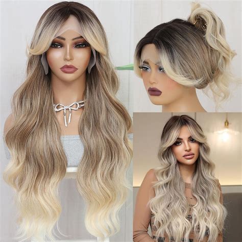 Layered Wavy Wigs: Long Synthetic Lace Front Wigs for Sale