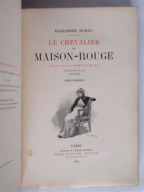 Le Chevalier de Maison-Rouge 1896 Hardcover Reader