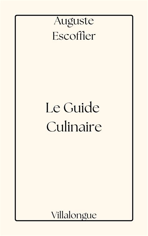 Le guide culinaire Ebook Reader