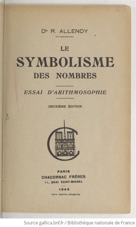 Le symbolisme des nombres : Essai darithmosophie Ebook Kindle Editon