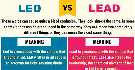 Lead Led: A Definition