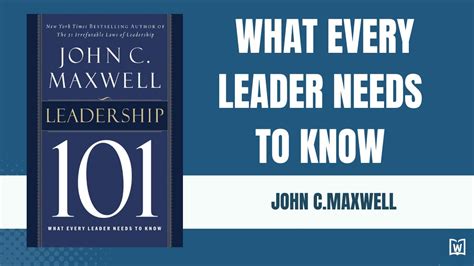 Leadership 101 What Every Leader Needs to Know PDF