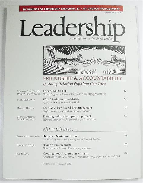 Leadership A Practical Journal for Church Leaders Volume XVII Number 4 Fall 1996 PDF