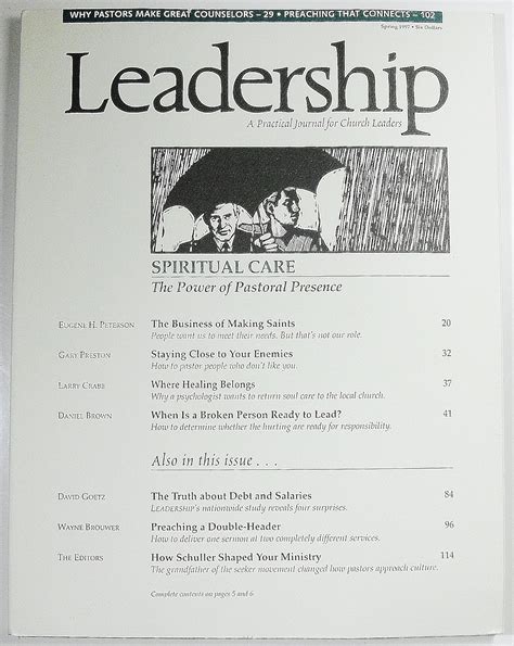 Leadership A Practical Journal for Church Leaders Volume XVIII Number 2 Spring 1997 Doc
