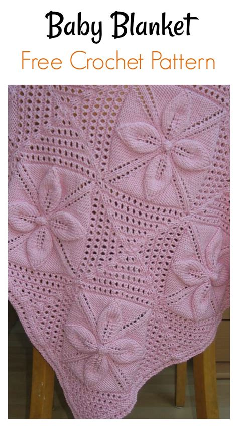 Leaf square baby blanket knitting pattern Ebook Reader