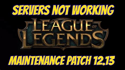 League Servers Down: Affecting 100 Million Players Worldwide