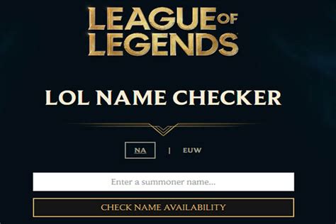 League of Legends Name Checker: Unleash Your Creative Potential