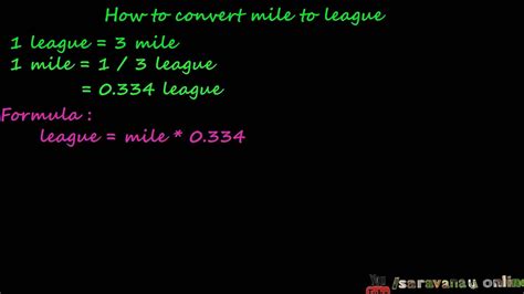 League to Mile Conversion: The Ultimate Guide