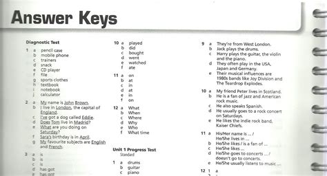 Learn Key Answer Keys Doc