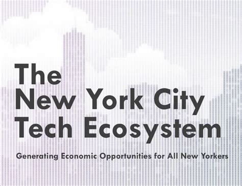 Learn about the NYC tech ecosystem: