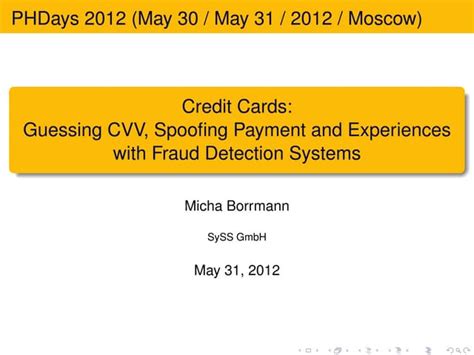 Learn the Mastermind Behind Fraud Detection: MasterCVV