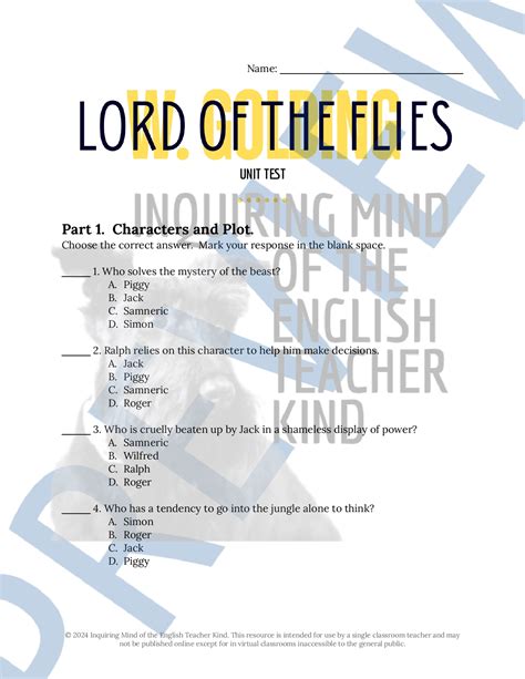 Learning Links Inc Answer Keys Lord Of The Flies Doc