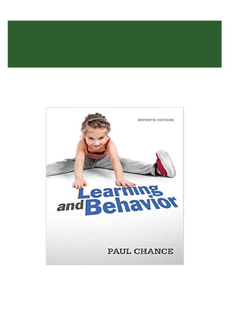 Learning and Behavior 7 Edition Ebook Doc