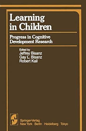 Learning in Children Progress in Cognitive Development Research Kindle Editon