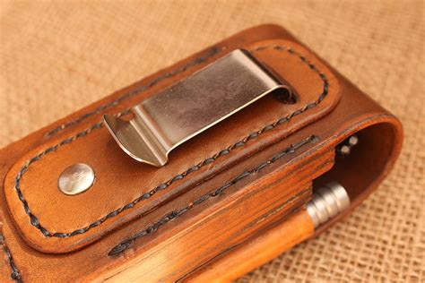 Leather Belt Clip Case Single Reader