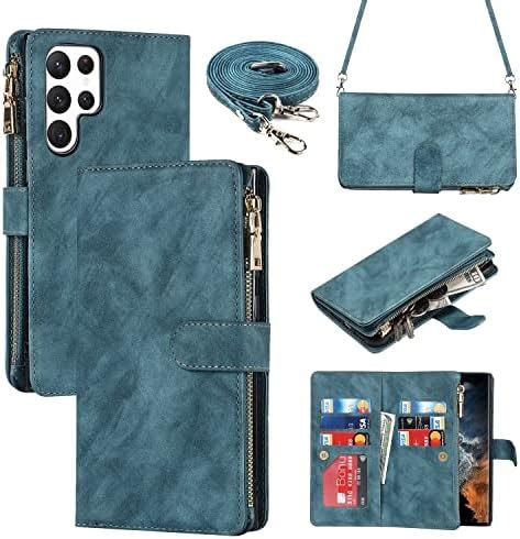 Leather Kickstand Feature Perfect Case Wallet Blue Doc