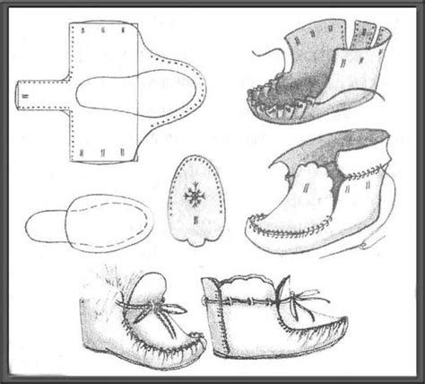 Leather Moccasin Template