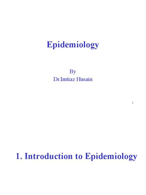 Lecture Notes Epidemiology Epub