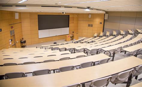 Lecture halls and classrooms: