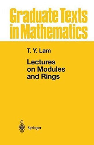 Lectures on Modules and Rings 1st Edition Doc