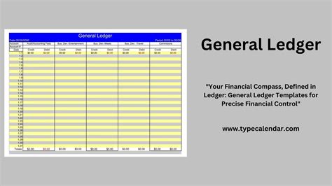 Ledger Template Excel