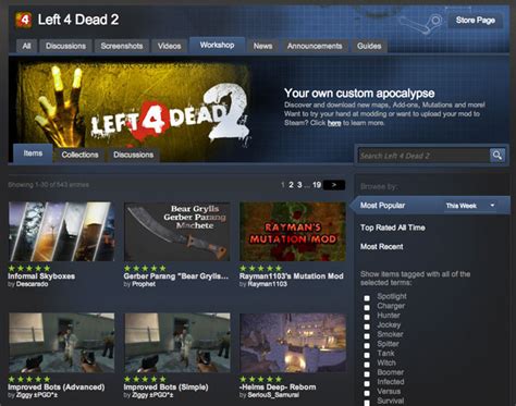 Left 4 Dead Workshop: A Treasure Trove for Custom Content