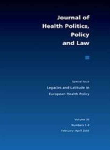 Legacies and Latitude in European Health Policy Doc