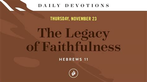 Legacy of Faithfulness Volume 3 Reader