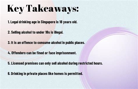 Legal Age to Drink in Singapore