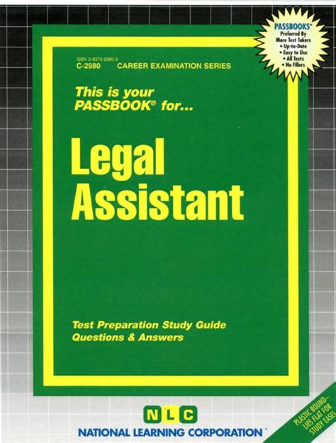 Legal AssistantPassbooks Epub