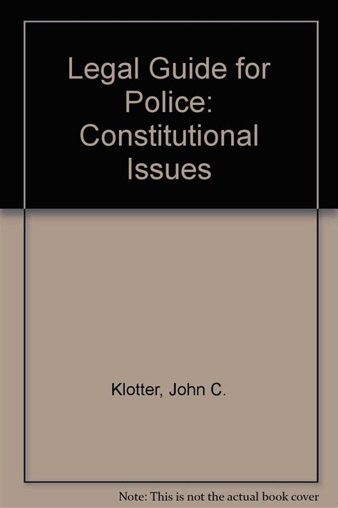 Legal Guide Police Constitutional Issues PDF