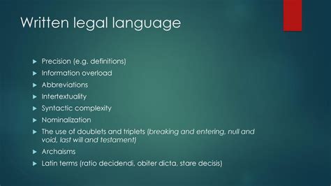 Legal Language Kindle Editon