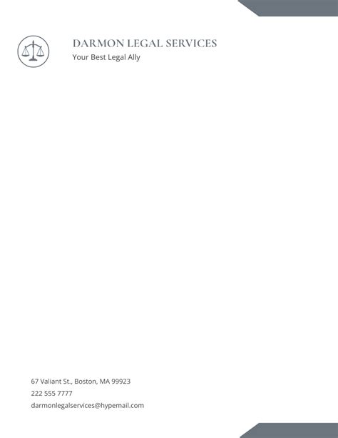 Legal Letterhead Template