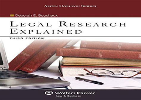 Legal Research Explained Third Edition Aspen College Kindle Editon